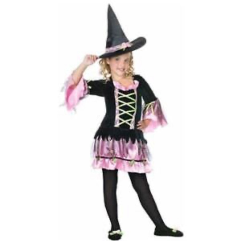Enchanted Garden Girls Blossom Witch Pink Halloween Costume